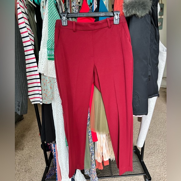 BRAND NEW H&M Red Business Casual Pants - Picture 1 of 4